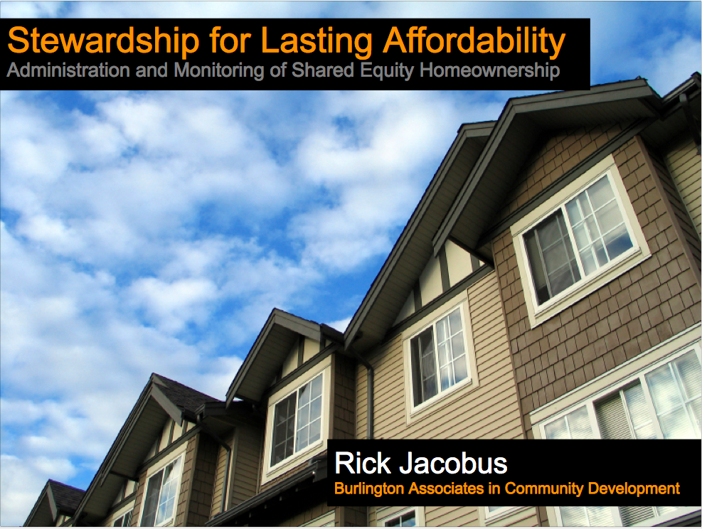 Stewardship for Lasting Affordability